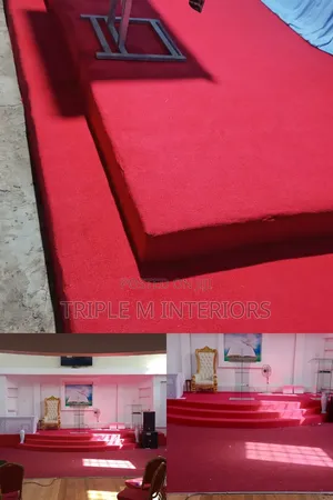 The Ultimate Church Carpet | Heavy Duty Red Delta 4mm