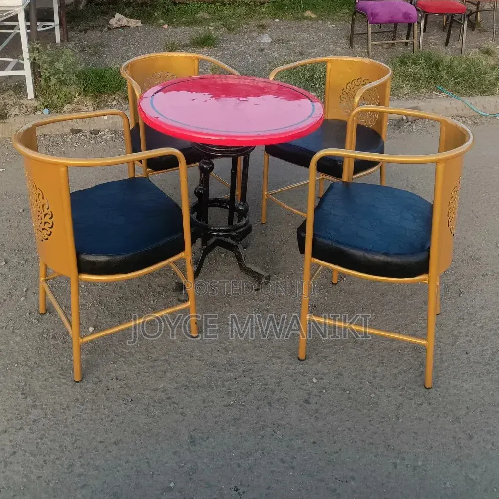 Restaurant Set With Gold Coated Frame 