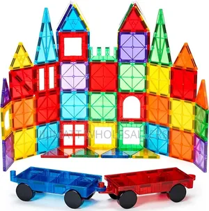 Magnetic Tiles, 100pcs Building Blocks, Magnets Building Set