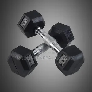 Rubber Coated 2.5kg Pair Hexagonal Dumbell