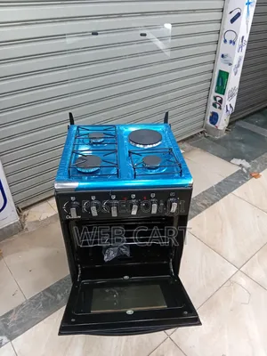 Olelon 50x55 3+1 Standing Cooker With 3 Gas Burners and 1 Electric