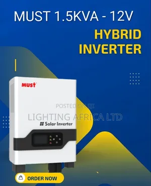 Must 1.5kva - 12v Hybrid Solar Inverter 60a MPPT Controller Inbuilt