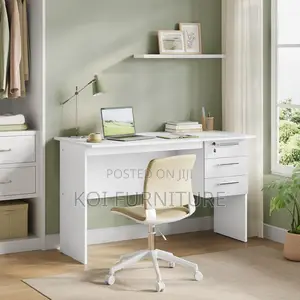 Office Desk : 1.2m-Mone1 Study Desk - (White)