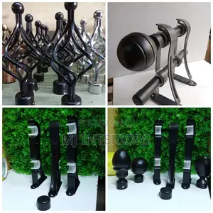 Elegant Curtain Rod Powder Coated Finishing