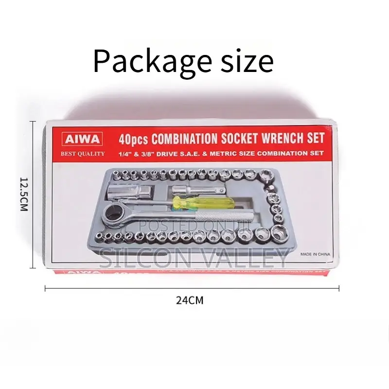 40pcs Socket Ratchet Wrench Set