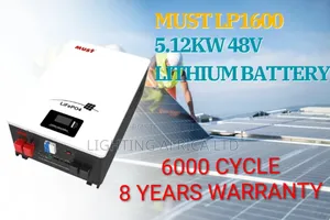 Must 5.12kw - 51.2v Lithium Ion Solar Battery 6000 Cycle