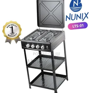 Nunix 4-Burner Cooker With Shelf