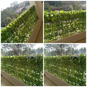 Watermelon Artificial Green Privacy Hedge – Stylish Fence Decoration