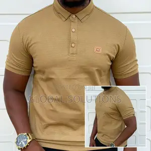 Tan Short-Sleeve Polo Shirt From Boss