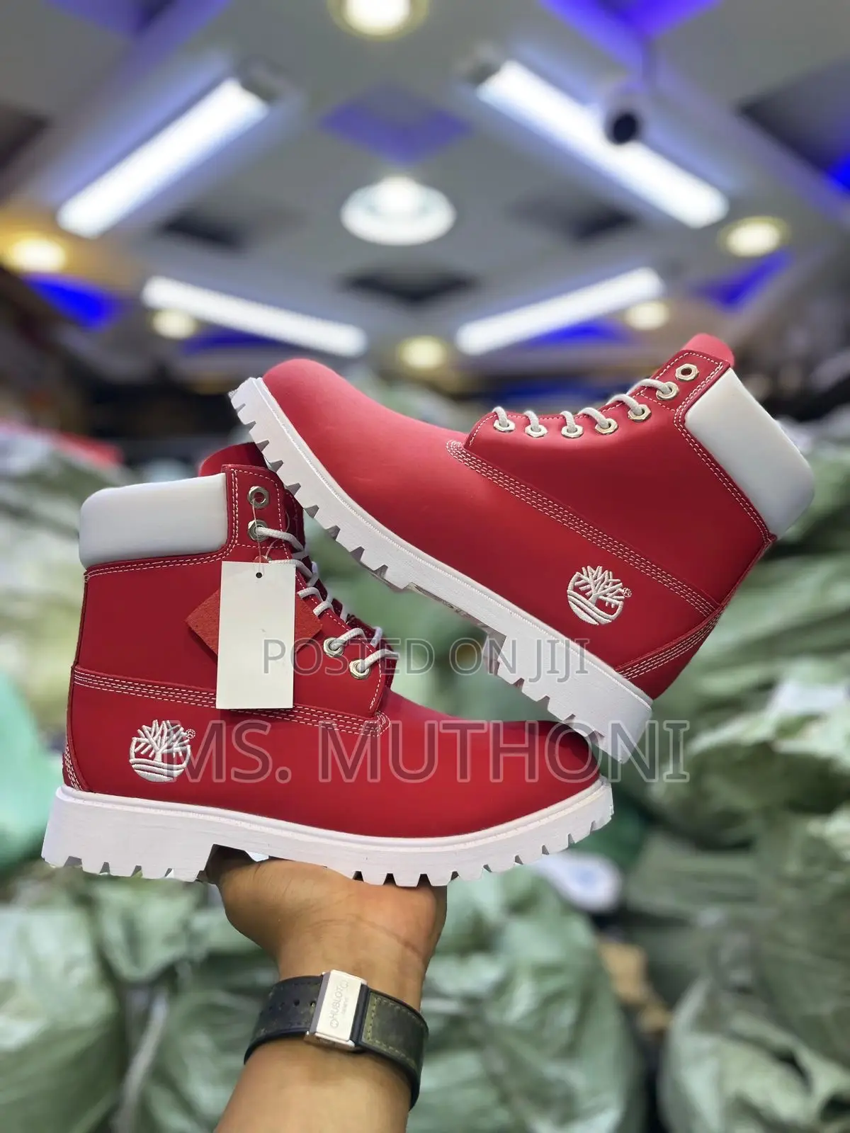 Timberland Boot Waterproof “Red/ Blue / Grey Size 39-45