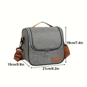 Large Capacity Classic Chic Insulated Lunch Bag