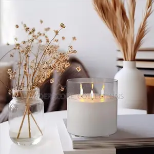Extra Large Flameless Glass Candles