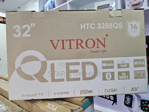 Vitron Htc3288qs, 32 Inch Qled Smart Android Tv - (1yr Wrty)