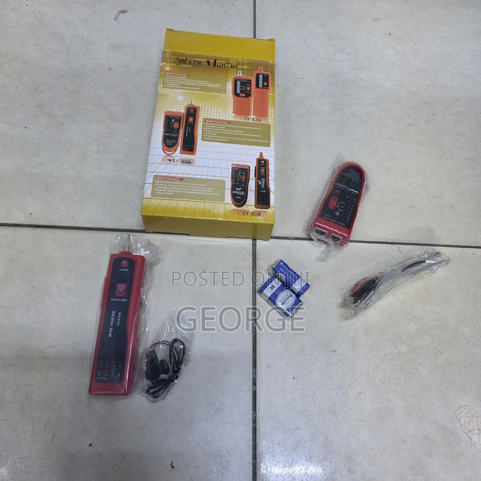 Network Lan Cable Wire Tracer Tool Kit