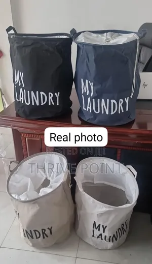 My Laundry Branded Foldable Canvas Laundry Basket