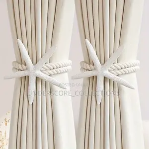 Adjustable Boho Curtain Tiebacks, Handwoven (Pair)