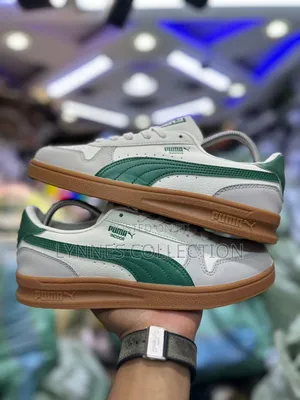 Puma Indoor Og Green/White - Classic Retro Sneakers