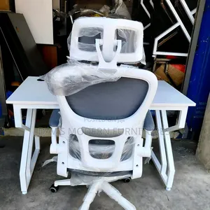 Studying Desk With Ergonomic Mesh Office Chair
