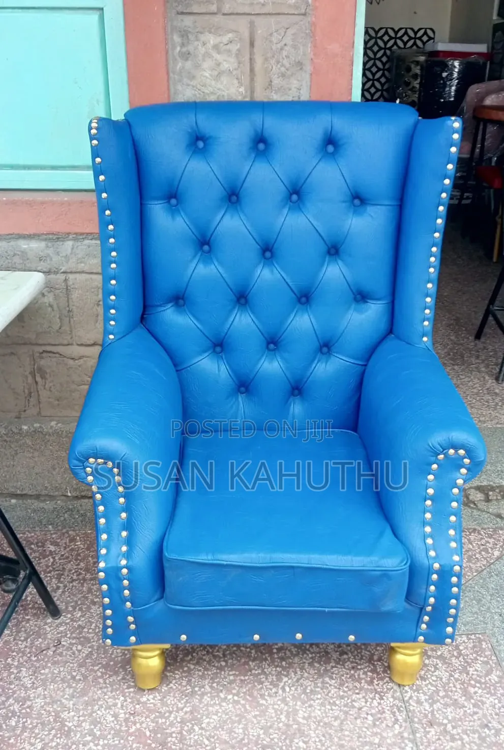 Blue Perfect Sleek King Size Sofa