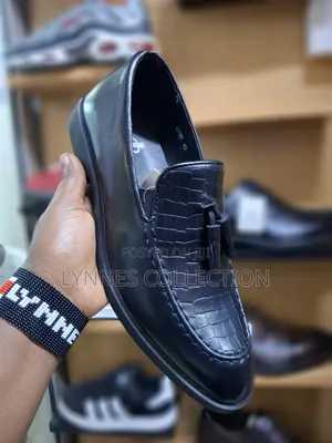 Men Official All Black Shoes - Premium Formal Leather Footwear
