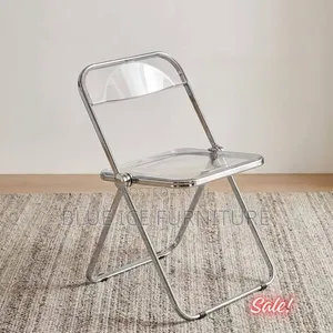 New Clear Foldable Chair Silver