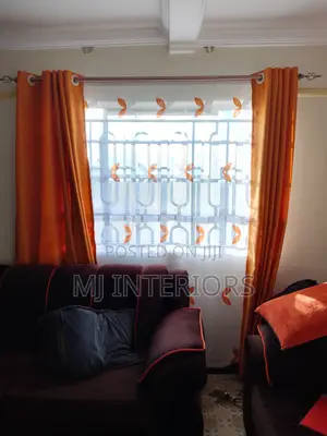 Orange Home Curtains – Soft Durable Fabric