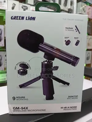 The Green Lion Gm-94x Wireless Microphone in Black