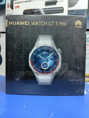 This Is a Huawei Watch Gt 5 Pro in Silver.