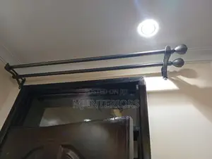 Jua Kali Curtain Rods for Sale - 1m to 5m Double Single