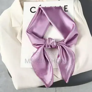 Plain Soft Silk-Satin Small Scarfs / Handbag Accessories