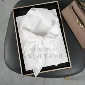 Plain Soft Silk-Satin Small Scarfs / Handbag Accessories