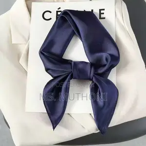 Plain Soft Silk-Satin Small Scarfs / Handbag Accessories