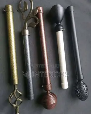 1m Double Jua Kali Curtain Rod - Powder Coated