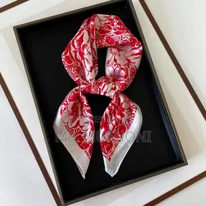 Floral Patterned Square Scarf