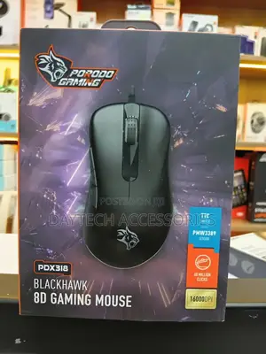 Porodo Gaming Blackhawk 8d Wired Gaming Mouse Pwm3389 Sensor.