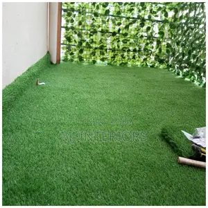Green Artificial Grass Carpet - No Watering, No Maintenance Needed