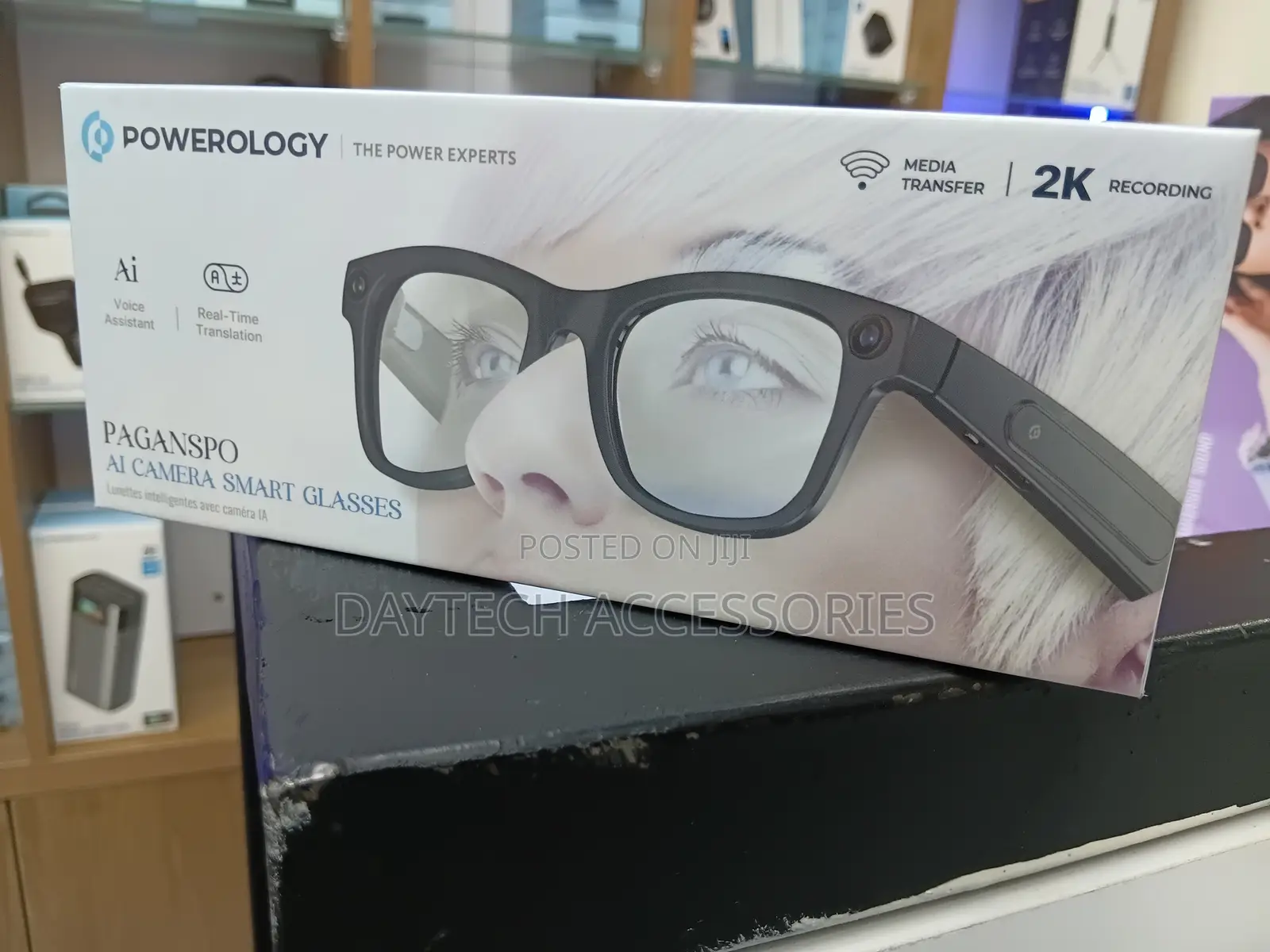 Powerology Paganspo Ai Camera Smart Glasses - Gray