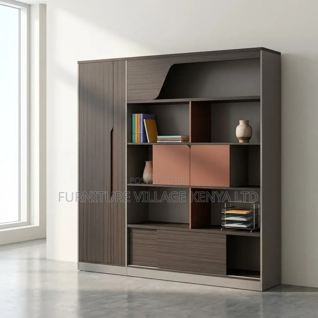 Imported Office Executive Two-Tone Wall Unit