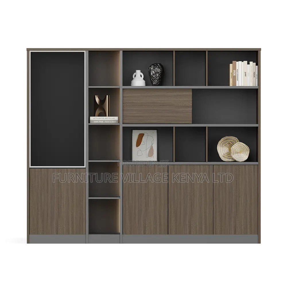 Imported Office Executive Two-Tone Wall Unit