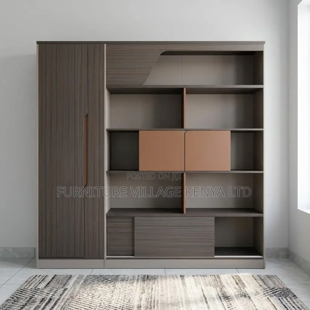 Imported Office Executive Two-Tone Wall Unit