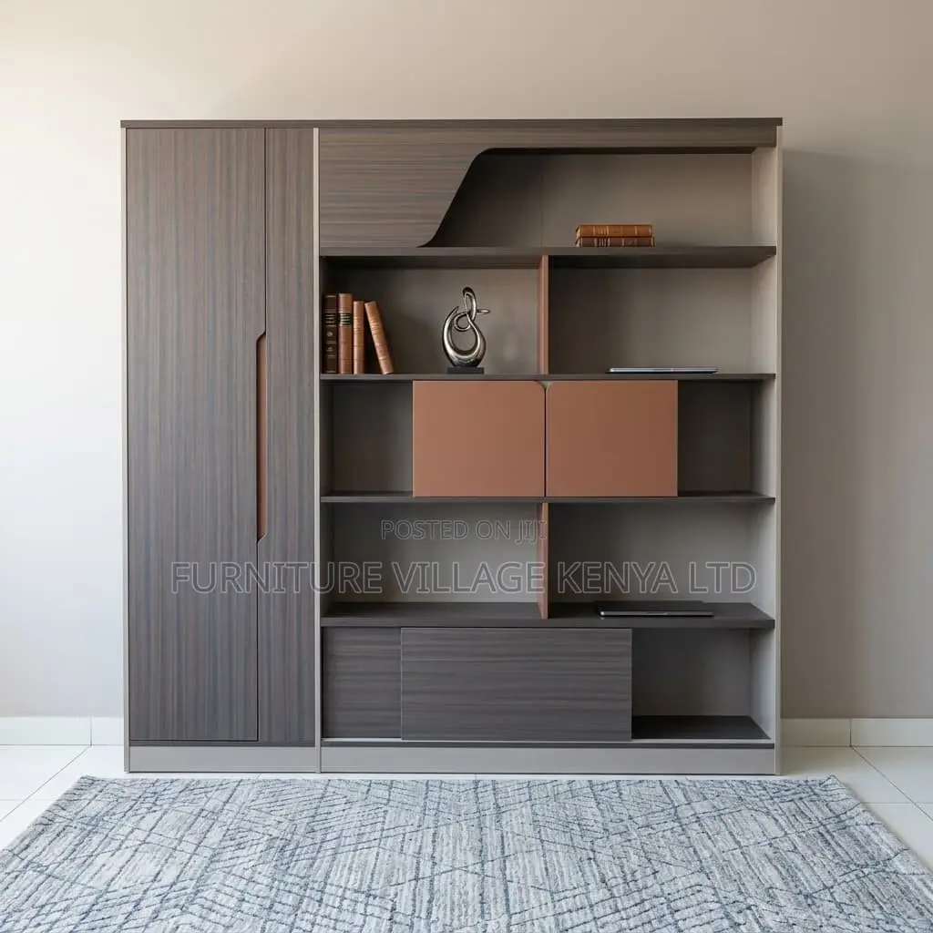 Imported Office Executive Two-Tone Wall Unit