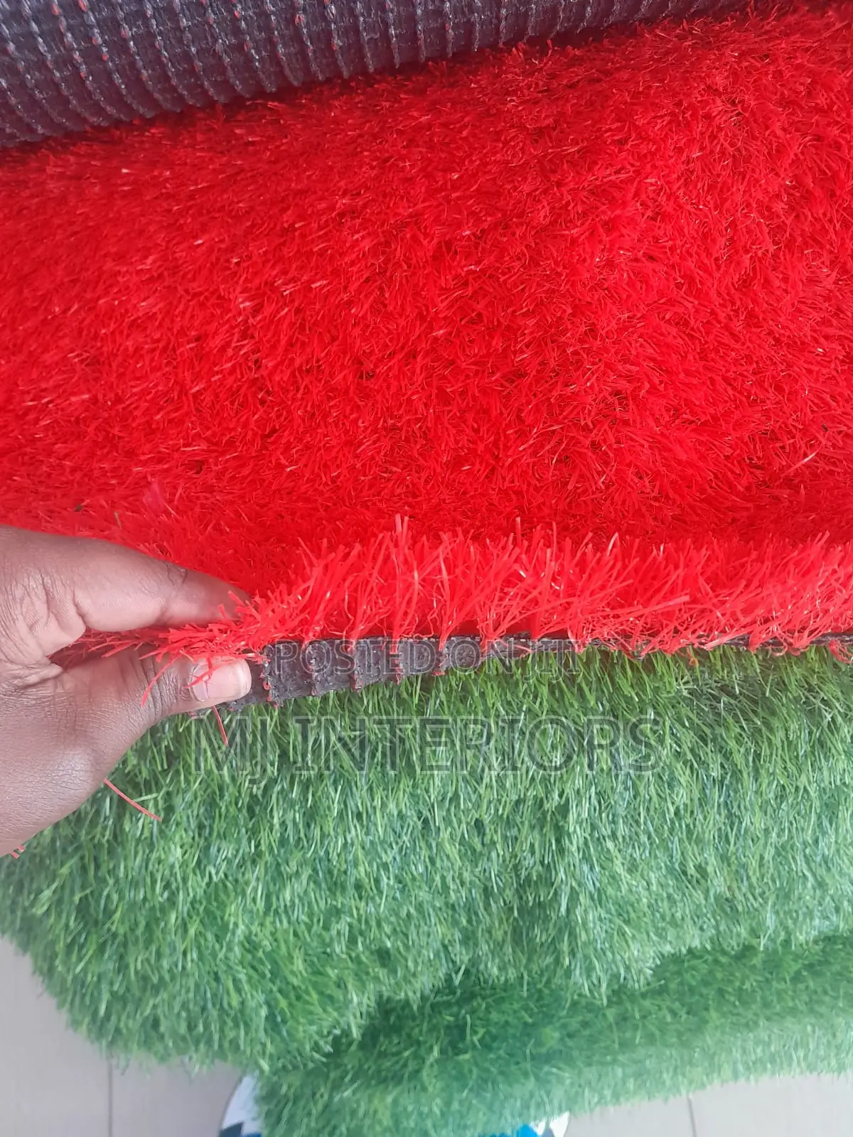 25mm Red Luxury Synthetic Grass - Hotel Event Quality
