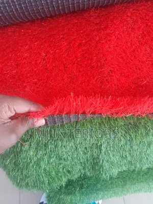 25mm Red Luxury Synthetic Grass - Hotel Event Quality