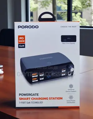 The Porodo Powergate 7-Port Smart Charging Station.