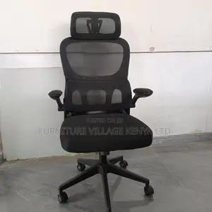 Swivel Black Ergonomic Fabric Home Study Chair