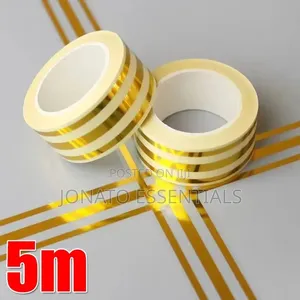 Self Adhesive Tile Gap Tape Waterproof Gold Decor Ribbon Strip