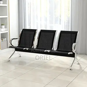 Office Bench : 3-Seat Office Waiting Room Bench