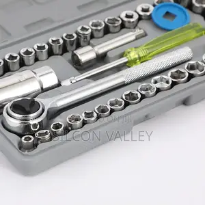 40-in-1 Socket Wrench Set High Steel Drive Ratchet Socket Tool Kit