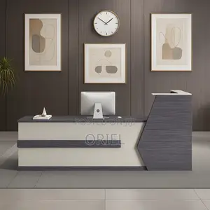 Office Desk : 2400mm Modern Office Reception Desk