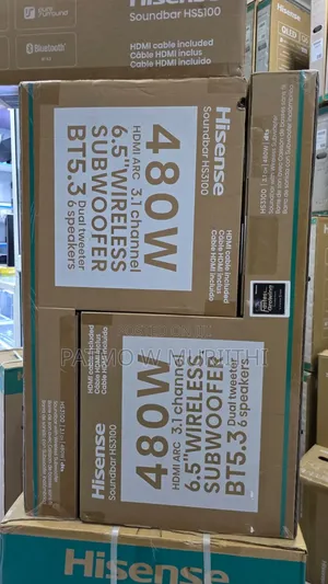 Hisense Soundbar 480 Watts 6.5wireless Woofer